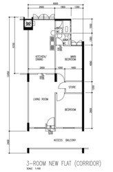Blk 530 Bedok North Street 3 (Bedok), HDB 3 Rooms #610610211